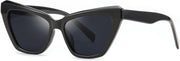 Black / 54 Millimeters | B0CYZ4QSXP | FEISEDY Retro Cat Eye Sunglasses for Women UV400 Protection Small Vintage Chic Shades B0132
