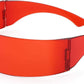 Red / 70 Millimeters | B08THXCP95 | FEISEDY 80s Futuristic Cyclops Cyber Visor Sunglasses Men Women Punk Style Cosplay B2740