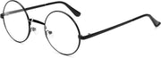 商品图片 5 | B0DSPCTJN4 | FEISEDY Metal Round Glasses for Men Women Retro Nerd Eyeglasses Classic Clear Lens Frame Costume Accessories B0275
