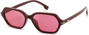 Red Frame Red Lens / 53 Millimeters | B0HJYJSZHQ | FEISEDY Classic Square Sunglasses for Women Men, Retro Trendy Shades B0493