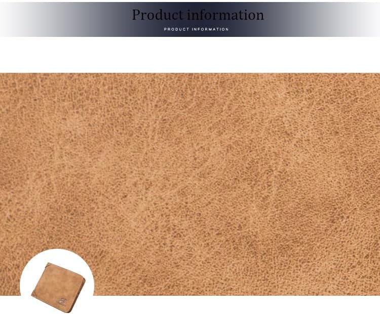 商品图片 3 | B0G5PVBT9P | Minimalist Wallet Money Clip for Men, Retro Brown Genuine Leather Slim Mens Wallet, Large Capacity Wallets