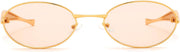 ÉÌƷͼƬ 53 | B0FH4FH8VH | FEISEDY Retro Oval Sunglasses Women Men - Gold Metal Chunky Frame, UV400 for Driving & Daily Wear B0312