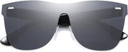 ÉÌƷͼƬ 29 | B08DY1CW9T | FEISEDY Mirrored Rimless Sunglasses One Piece Lens Reflective Sunglasses for Women Men B2647