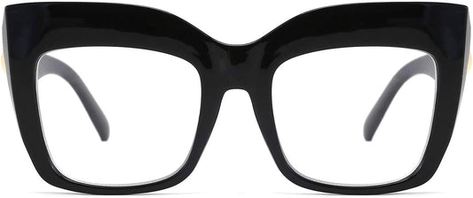 Black / 2.0 x | B08HN3Q84Q | FEISEDY Women's Square Oversized Blue Light Filtering Reading Glasses B2627