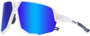 White Frame Blue Mirrored Lens / Large | B0DN1MXCJW | FEISEDY Polarized Cycling Glasses Sports Sunglasses for Women Men Youth, Running Hiking Baseball Glasses B0215