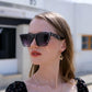 商品图片 62 | B0C5378735 | FEISEDY Vintage Square Cat Eye Sunglasses Women Trendy Cateye Sunglasses B2473