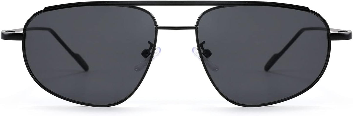 ÉÌƷͼƬ 4 | B09XDVK9DG | FEISEDY Retro Trendy Aviator Sunglasses Women Men 90s Small Vintage Glasses Stylish Gold Metal Oval Sunglasses B2906