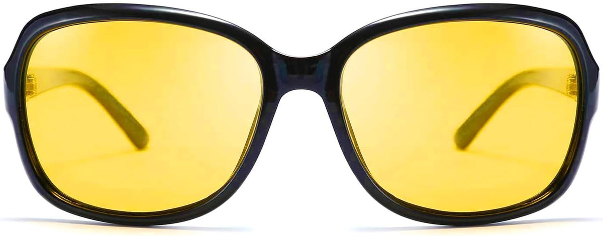 ÉÌƷͼƬ 41 | B081YY5RM3 | FEISEDY Classic Womens Night Glasses Driving Anti Glare Wrap Around Yellow Sunglasses B2548