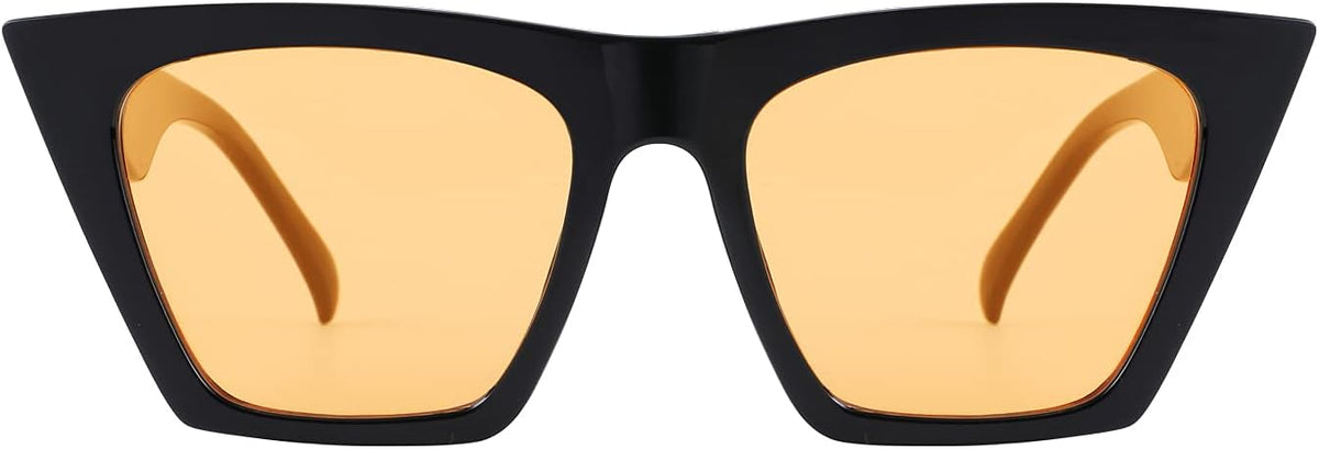 ÉÌƷͼƬ 17 | B0C5378735 | FEISEDY Vintage Square Cat Eye Sunglasses Women Trendy Cateye Sunglasses B2473