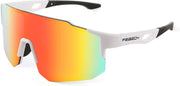 007-white / 75mm | B0BXDJGSG6 | FEISEDY Sports Sunglasses for Men, Women and Teens - Baseball, Biking, Cycling UV400 Protection B2388