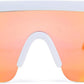 C06 Rainbow Blue Red Leg / 56 Millimeters | B08CZD5GFT | FEISEDY Oversized Mirror Shield Sport 80s Sunglasses Ski Goggles Flat Top One Piece Futuristic Visor Women Men B2522