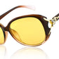 Brown Yellow Lens / 58 Millimeters | B09VSNR4RK | FEISEDY Oversized Polarized Sunglasses Women Men Large Shades B2730