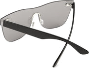 ÉÌƷͼƬ 34 | B08DY1CW9T | FEISEDY Mirrored Rimless Sunglasses One Piece Lens Reflective Sunglasses for Women Men B2647