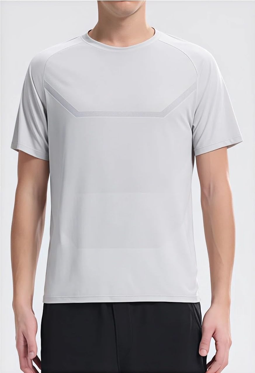 商品图片 9 | B0GRZ43WGR | Workout Shirts for Men, Athletic Shirts for Men Quick-Dry with 3D Digital Print, Summer Hiking Shirt for Outdoor Gym Running