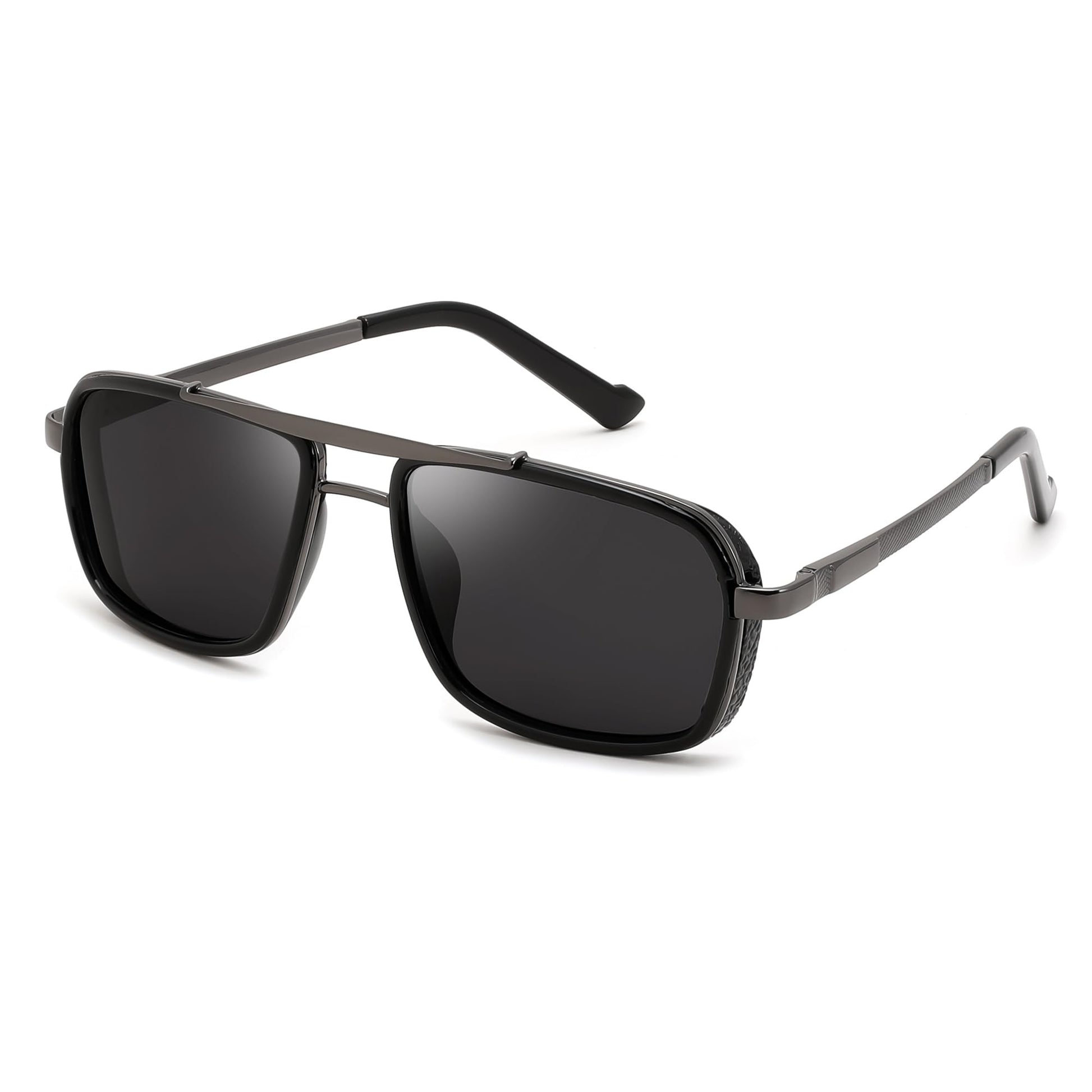 FEISEDY Retro Aviator Polarized Sunglasses For Women Men 70s Trendy B0292 | 100% UV400 protection, Metal construction with pl