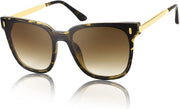 Leopard / 53 Millimeters | B09B3G5946 | FEISEDY Women Fashion Round Sunglasses Square Trendy Classic Chic Shades UV400 B2797