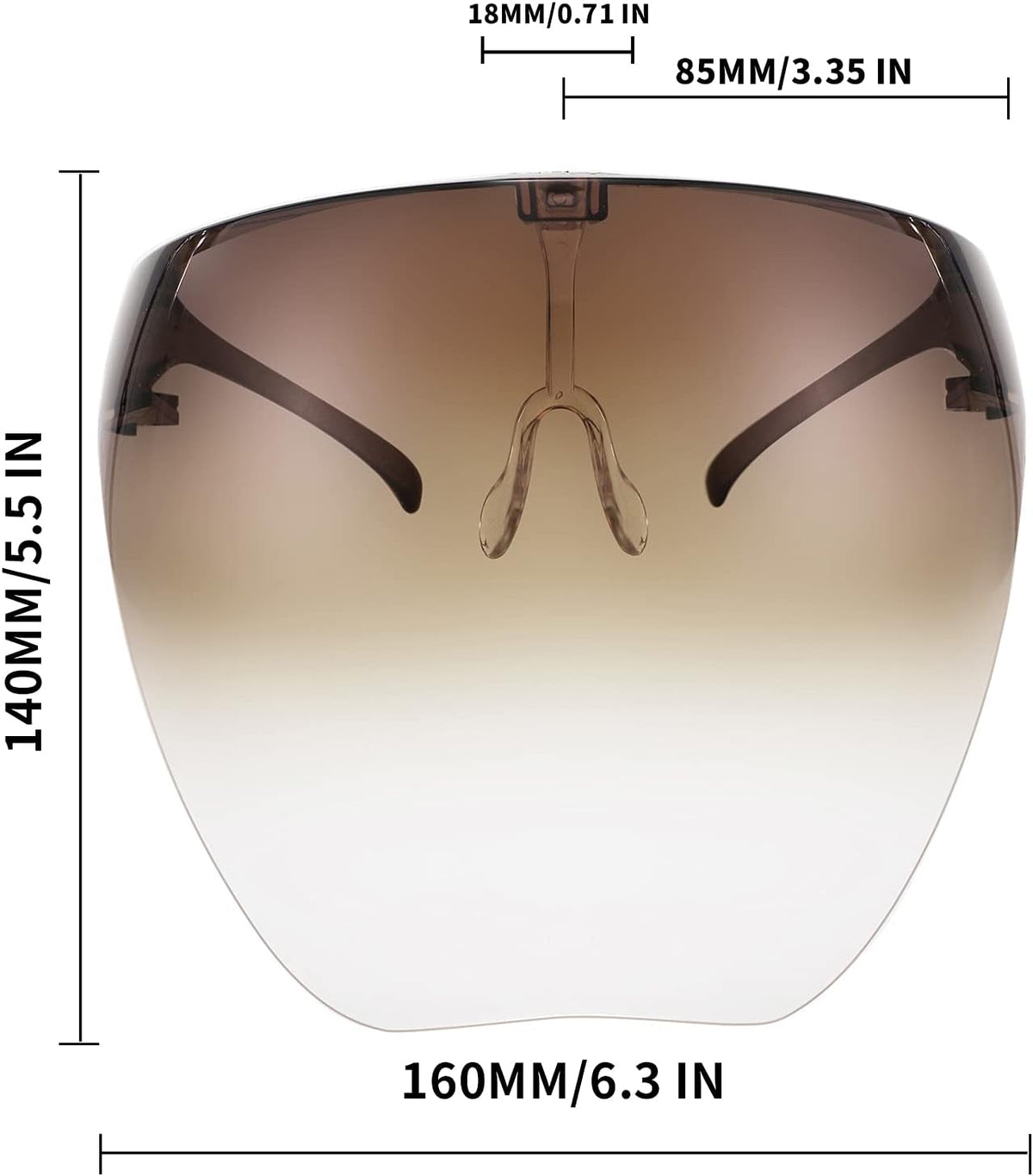 商品图片 21 | B097Y3FQJJ | FEISEDY Full Face Shield Sunglasses – Anti-Fog UV400 Mirror Visor