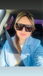 ÉÌƷͼƬ 88 | B09H6XXSDN | FEISEDY Oversized Sunglasses Mens Womens Flat Top Square Trendy Visor Shades UV400 B2470