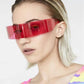 商品图片 37 | B08THY8CBQ | FEISEDY 80s Futuristic Cyclops Cyber Visor Sunglasses Men Women Punk Style Cosplay B2740