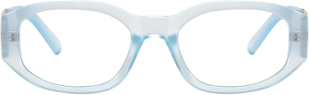 商品图片 23 | B0G34Q5S98 | FEISEDY Retro Trendy Narrow Blue Light Glasses for Women Men B0316 | Vintage 90s Small Square Eyeglasses,Blue Light Blocking