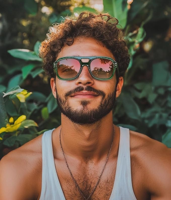 ÉÌƷͼƬ 51 | B09KV1MSHN | FEISEDY Aviator Sunglasses For Women Men Square Chunky Trendy Eyewear B2846