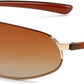 Polarized Gradient Tea Lens Gold Frame 05 / 60 Millimeters | B0D22S6ZQ4 | FEISEDY Vintage Sunglasses Men Polarized, Aviator Metal Frame Lightweight, Driving Fishing Running B0057