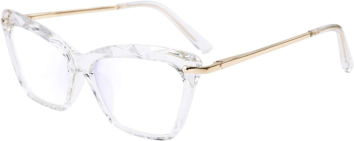 ÉÌƷͼƬ 26 | B07S9JPPPF | FEISEDY Crystal Cat Eye Glasses Frame Blue Light Blocking Computer Eyewear B2500