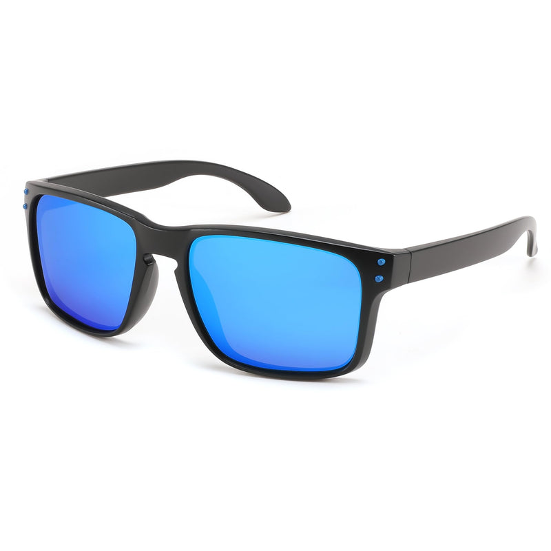 FEISEDY Men Sunglasses Polarized,Square Vintage Cycling Running Fishing Golf Hiking Sports Sun Glasses B0080