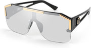 Black Frame Grey Lens / 73 Millimeters | B092DL7TF3 | FEISEDY Square Oversized Sunglasses for Men Women Flat Top B2765
