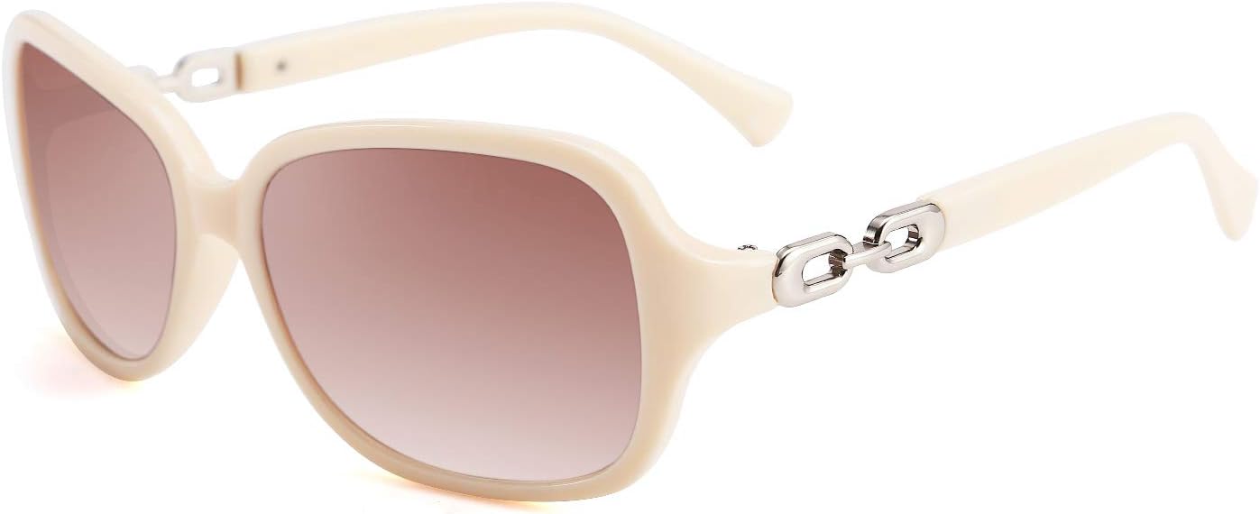 Beige / 56 Millimeters | B082HD4TH3 | FEISEDY Womens Polarized Sunglasses Square Wraparound Shades UV400 Mirrored Trendy Sun Glasses for Women B2526