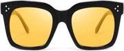 Yellow Night Vision Lenses / 51 Millimeters | B09G6TD5PJ | FEISEDY Vintage Butterfly Sunglasses Designer Luxury Sun Glasses B2486
