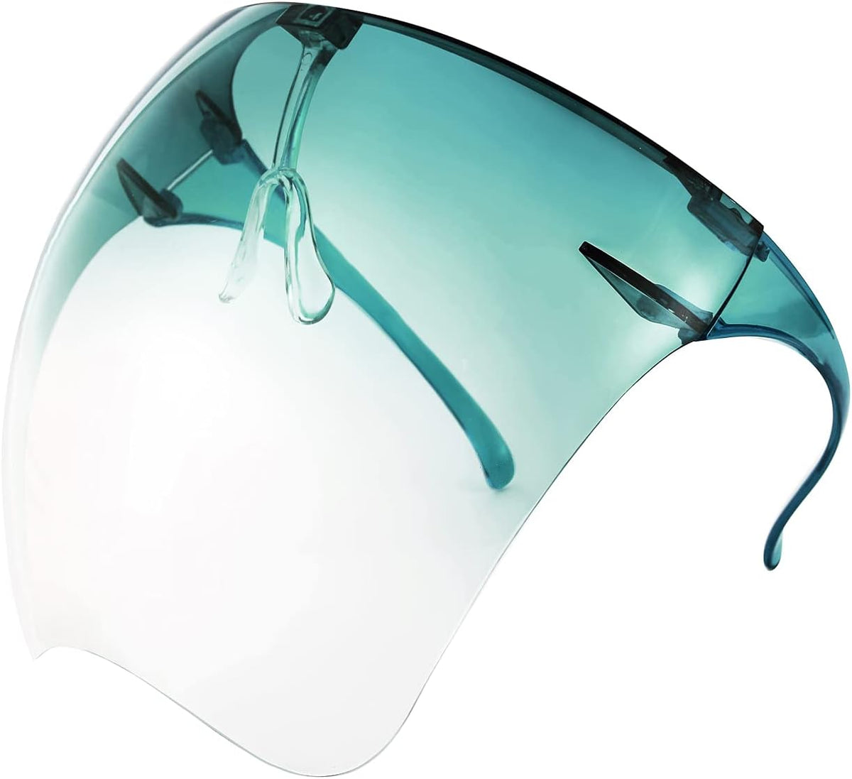 004 Gradient Green / 160 Millimeters | B097Y4LZ39 | FEISEDY Full Face Shield Sunglasses – Anti-Fog UV400 Mirror Visor