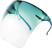 004 Gradient Green / 160 Millimeters | B097Y4LZ39 | FEISEDY Full Face Shield Sunglasses – Anti-Fog UV400 Mirror Visor