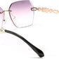商品图片 28 | B083VRLS2Q | FEISEDY Classic Rimless Sunglasses Women Metal Frame Diamond Cutting Lens Sun Glasses B2567
