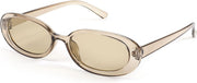 006transparent Brown Frame/Brown Lens / 52 Millimeters | B09CPNZP37 | FEISEDY Retro 90s Oval Small Sunglasses Women Men Trendy Sunglasses Tinted Glasses B2801