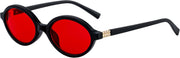 ÉÌƷͼƬ 12 | B0GRTTF33N | FEISEDY Oval Blue Light Glasses for Women Men, Red Lens Anti-Blue Light, Fashion Computer Gaming Eyeglasses B0415