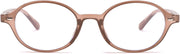 Transparent Tea / 47 Millimeters | B0DJ4Y97H7 | FEISEDY Vintage Oval Blue Light Glasses for Women Men Stylish Lightweight 90s Eyeglasses Fake Nerd Y2k Eyewear Frame B0242
