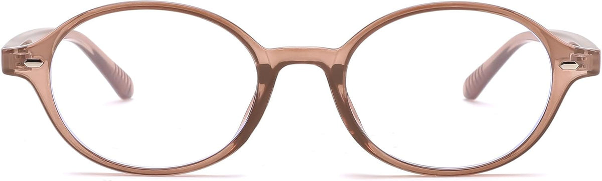 Transparent Tea / 47 Millimeters | B0DJ4Y97H7 | FEISEDY Vintage Oval Blue Light Glasses for Women Men Stylish Lightweight 90s Eyeglasses Fake Nerd Y2k Eyewear Frame B0242