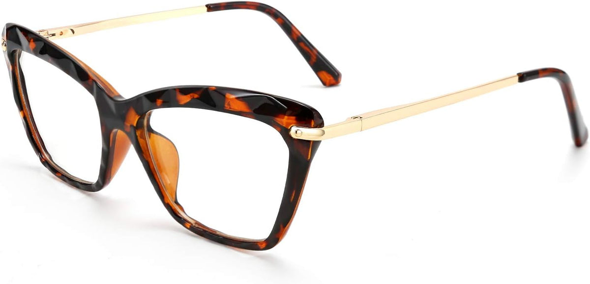 ÉÌƷͼƬ 25 | B088WVS65H | FEISEDY Crystal Cat Eye Reading Glasses Blue Light Blocking Reader Anti Eyestrain Glasses B2596 Champagne 1.75x