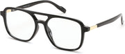 Glossy Black / 52 Millimeters | B0DPLTC8K6 | FEISEDY Vintage Square Blue Light Blocking Glasses Women Men 70s Flat Aviator Glasses Computer Anti Glare B0062