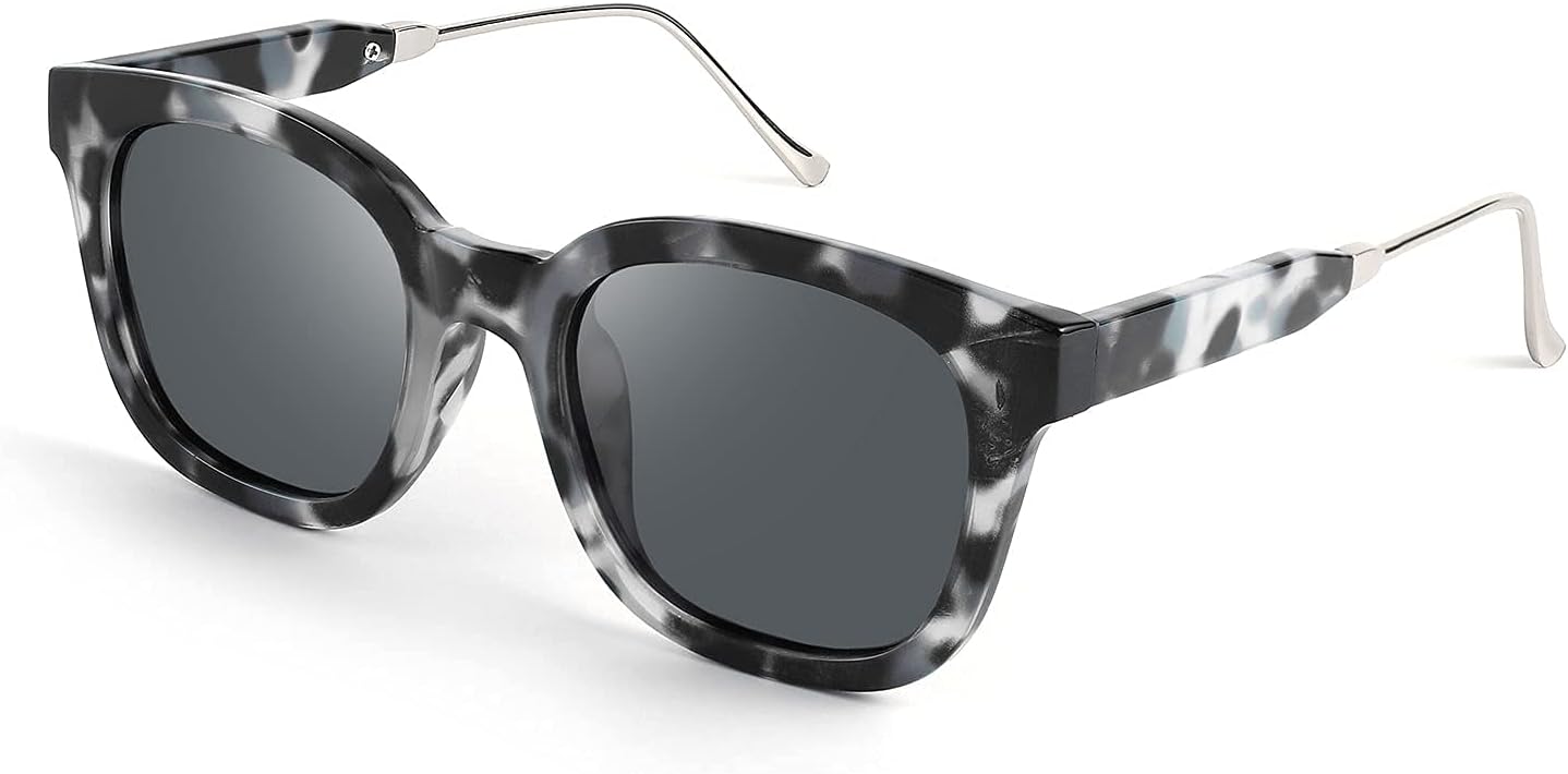 商品图片 2 | B08KXMJ9LV | FEISEDY Square Polarized Sunglasses Women Men Retro Trendy Shades UV400 Lenses B2624