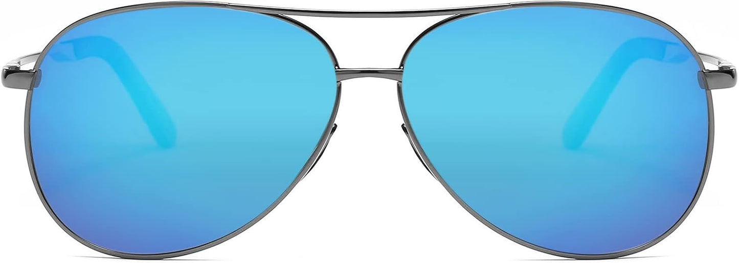 商品图片 5 | B09T61YYSM | FEISEDY Polarized Aviator Sunglasses for Men Women Classic Pilot Sun Glasses with Spring Hinge B2294