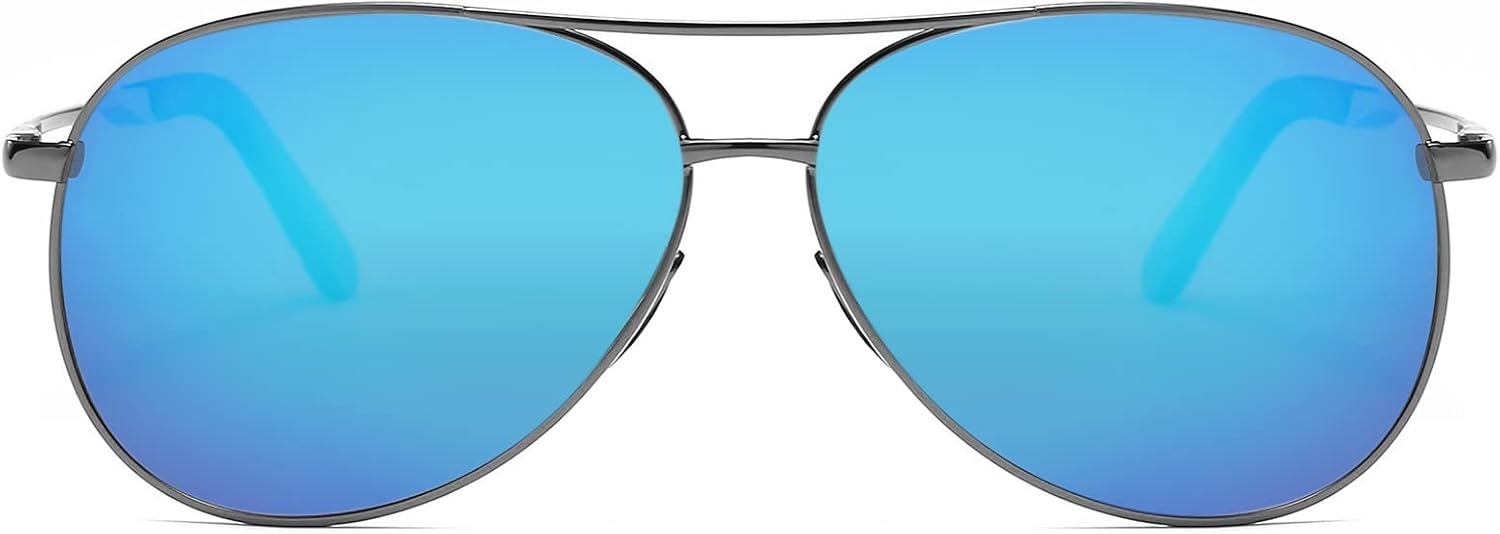 商品图片 5 | B09T61YYSM | FEISEDY Polarized Aviator Sunglasses for Men Women Classic Pilot Sun Glasses with Spring Hinge B2294