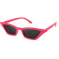 Rose Red / Grey Lens / 53 Millimeters | B0BR5M2HKH | FEISEDY Small Cat Eye Sunglasses Vintage Square Shade Women Eyewear B2291