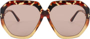 ÉÌƷͼƬ 2 | B09PDQ581T | FEISEDY Oversized Square Sunglasses Women Trendy Large Frame UV 400 Protection Shades B2859