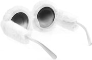 ÉÌƷͼƬ 51 | B09PN9V5N6 | FEISEDY Sunglasses Women Plush Fuzzy Soft Velvet Party Masquerade B2877