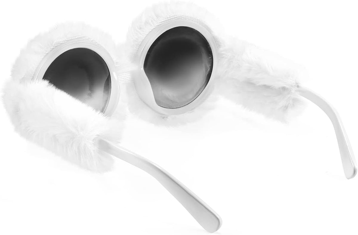 ÉÌƷͼƬ 51 | B09PN9V5N6 | FEISEDY Sunglasses Women Plush Fuzzy Soft Velvet Party Masquerade B2877