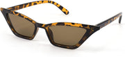 Leopard / Tea Lens / 53 Millimeters | B079KZ67XN | FEISEDY Small Cat Eye Sunglasses Vintage Square Shade Women Eyewear B2291