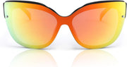 ÉÌƷͼƬ 18 | B09LTWN7GK | FEISEDY Cat Eye Sunglasses Polarized for Women Men£¬Rimless Mirrored Sunglasses, Oversized, Trendy Retro Sun Glasses B2796