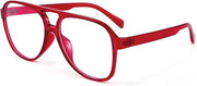 Wine Frame / 60 Millimeters | B09WZXCG6Y | FEISEDY 70s Aviator Glasses Frame Blue Light Blocking Glasses Oversized Square Computer Glasses Women Men B2888